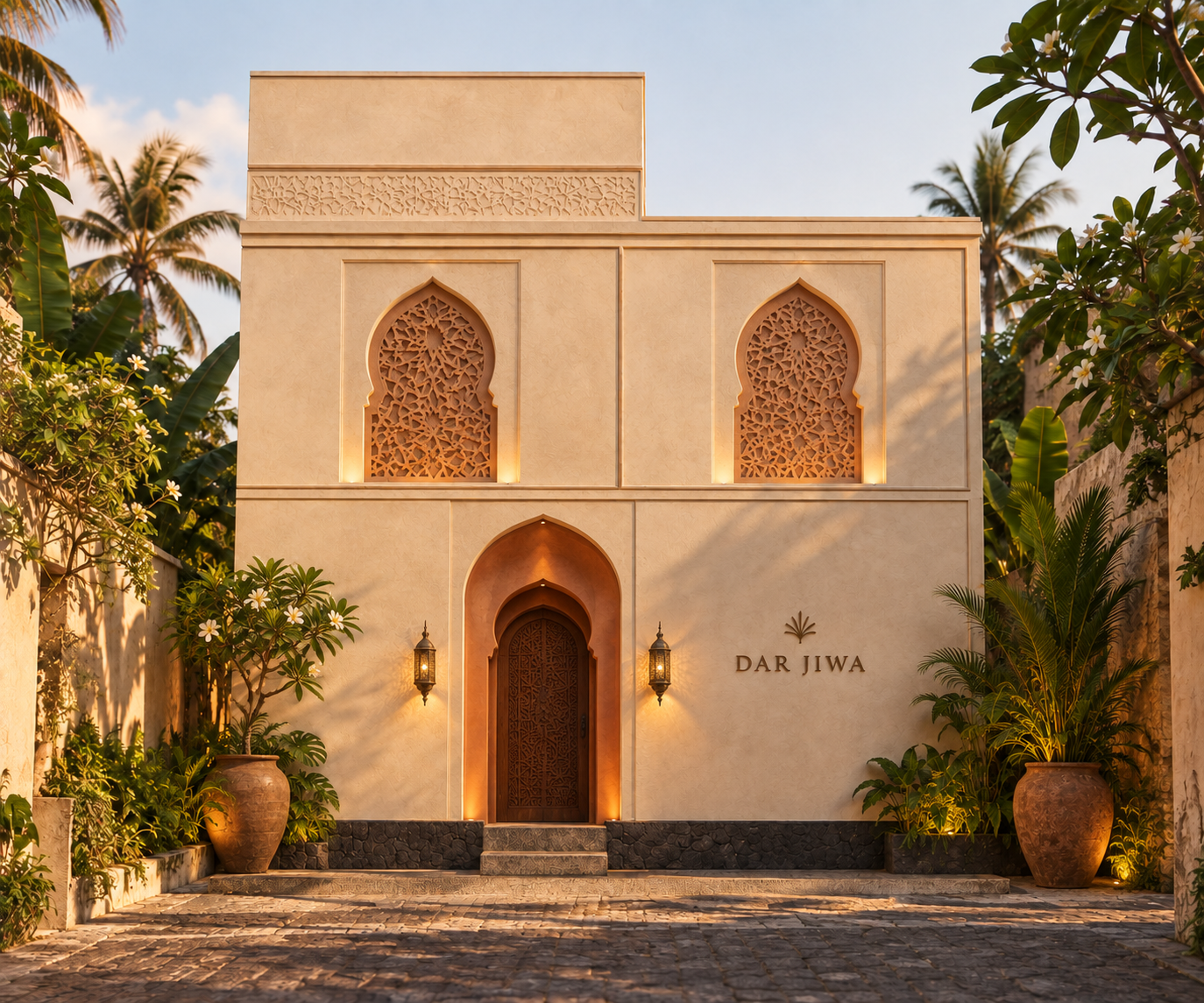 Design rendering of the Dar Jiwa façade and entrance